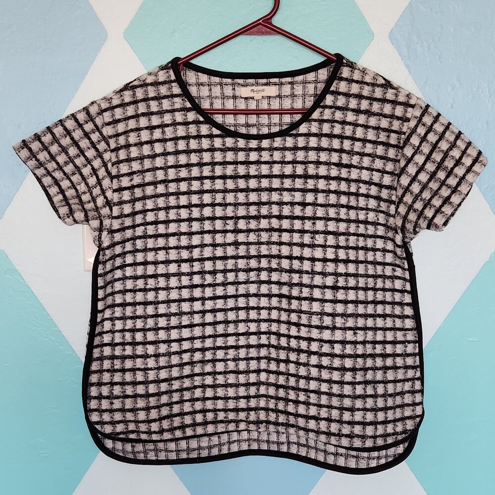 Madewell Women's top size S, black/white graphic